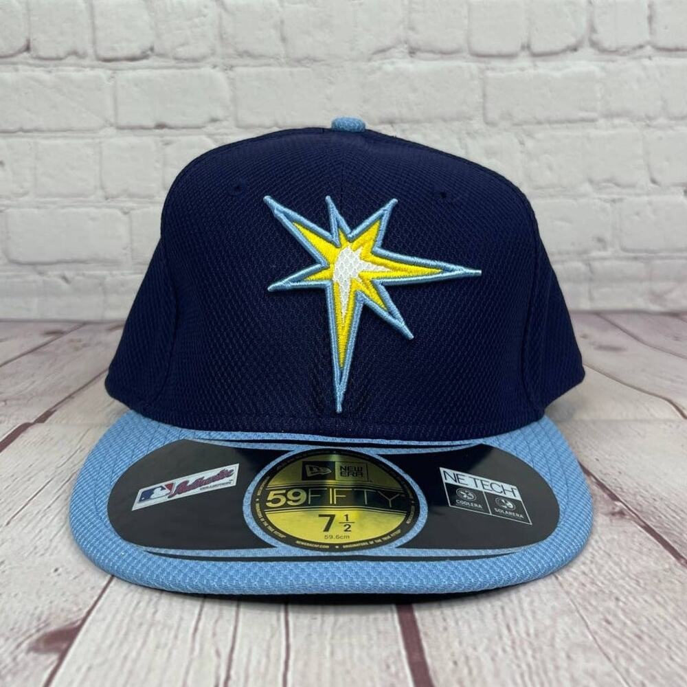 NWT New Era 59Fifty MLB Diamond Tampa Bay Rays Cap Hat Size 7 1/2